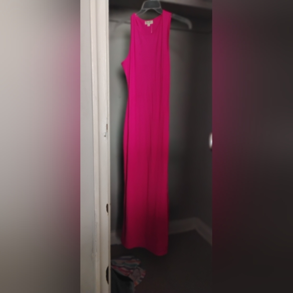 Elegant Pink Maxi Dress